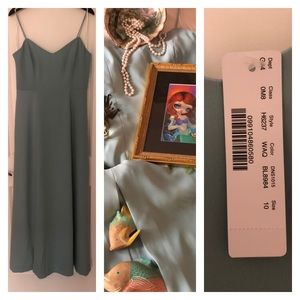 J.Crew Semiformal Sea-glass slit dress